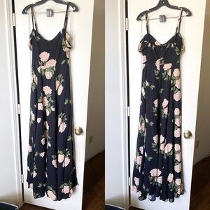 Reformation Dress Poppy Floral Off-The-Shoulder Maxi Wedding Venus 4 GUC